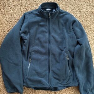 Lands' End Navy Fleece Jacket